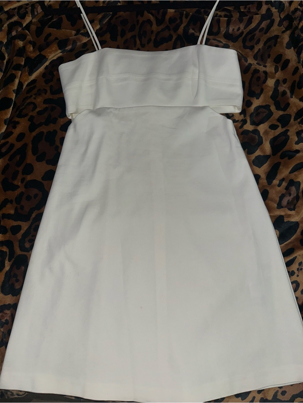 Zara White Cutout Mini Dress Sz. S